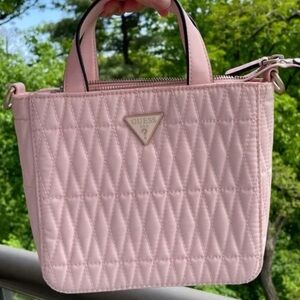 GUESS Blush Quilted Crossbody Bag